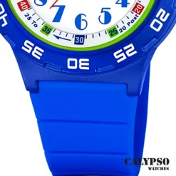 Calypso Kinderuhr Kunststoff PUR blau Calypso Junior Armbanduhr UK5828/4