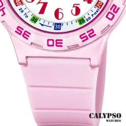 Calypso Kinderuhr Kunststoff PUR rosa Calypso Junior Armbanduhr UK5828/1