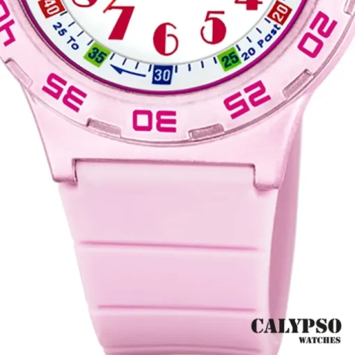 Calypso Kinderuhr Kunststoff PUR rosa Calypso Junior Armbanduhr UK5828/1