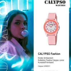 Calypso Kinderuhr Kunststoff rosa Calypso Junior Armbanduhr UK5823/1