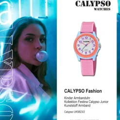 Calypso Kinderuhr Kunststoff rosa Calypso Junior Armbanduhr UK5823/2