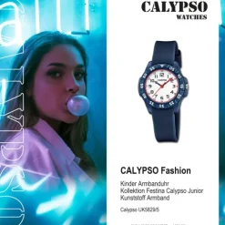 Calypso Kinderuhr Kunststoff dunkelblau Calypso Junior Armbanduhr UK5829/5