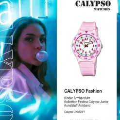Calypso Kinderuhr Kunststoff PUR rosa Calypso Junior Armbanduhr UK5828/1