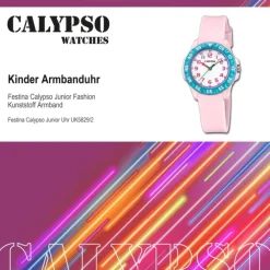 Calypso Kinderuhr Kunststoff rosa Calypso Junior Armbanduhr UK5829/2