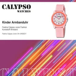 Calypso Kinderuhr Kunststoff rosa Calypso Junior Armbanduhr UK5823/1
