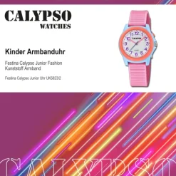 Calypso Kinderuhr Kunststoff rosa Calypso Junior Armbanduhr UK5823/2