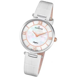 Candino Damen Armband-Uhr Lady Elegance C4669/1 Quarzuhr Leder weiß UC4669/1