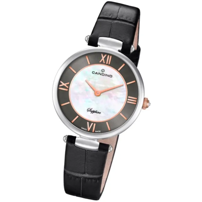 Candino Damen Armbanduhr Lady Elegance C4669/2 Quarz Leder schwarz UC4669/2