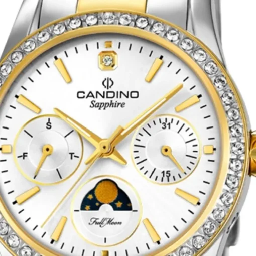 Candino Damen Armbanduhr Lady Elegance C4687/1 Edelstahl silber gold UC4687/1