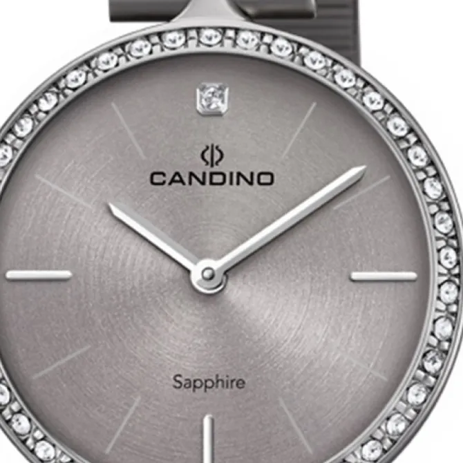 Candino Damen Armbanduhr Lady Elegance C4647/1 Quarz Edelstahl grau UC4647/1