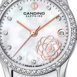 Candino Damen Armbanduhr Elegance C4721/1 Analog Leder weiß UC4721/1