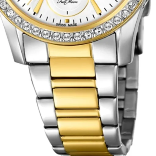 Candino Damen Armbanduhr Lady Elegance C4687/1 Edelstahl silber gold UC4687/1