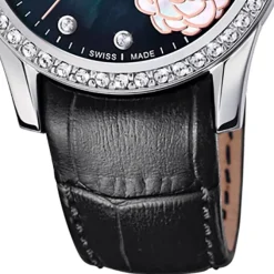 Candino Damen Armbanduhr Elegance C4721/4 Analog Leder schwarz UC4721/4