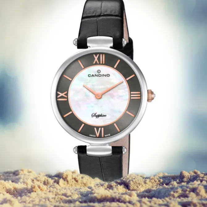 Candino Damen Armbanduhr Lady Elegance C4669/2 Quarz Leder schwarz UC4669/2