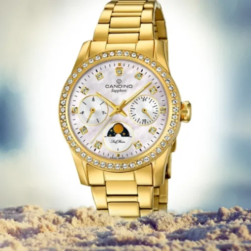 Candino Damen Armbanduhr Lady Elegance C4689/1 Quarz Edelstahl gold UC4689/1