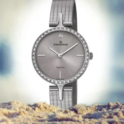 Candino Damen Armbanduhr Lady Elegance C4647/1 Quarz Edelstahl grau UC4647/1