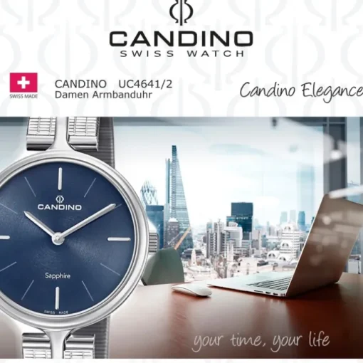 Candino Damen Armbanduhr Lady Elegance C4641/2 Quarz Edelstahl silber UC4641/2