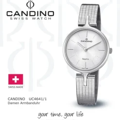 Candino Damen Armbanduhr Lady Elegance C4641/1 Quarz Edelstahl silber UC4641/1