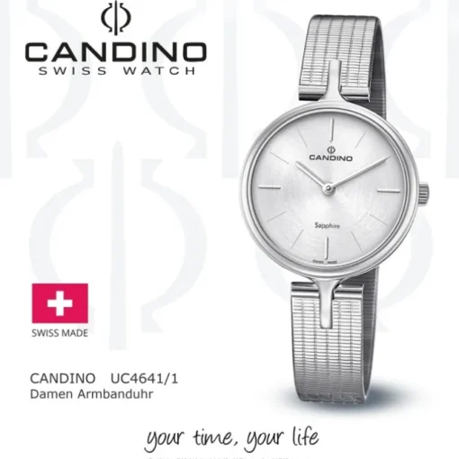 Candino Damen Armbanduhr Lady Elegance C4641/1 Quarz Edelstahl silber UC4641/1