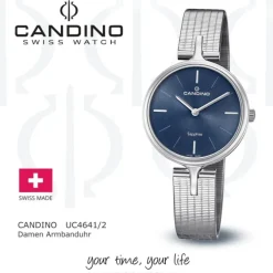Candino Damen Armbanduhr Lady Elegance C4641/2 Quarz Edelstahl silber UC4641/2