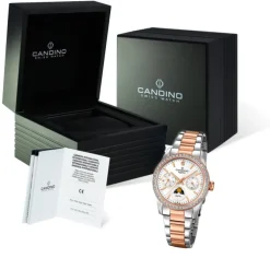 Candino Damen Armbanduhr Lady Elegance C4688/1 Edelstahl silber rose UC4688/1