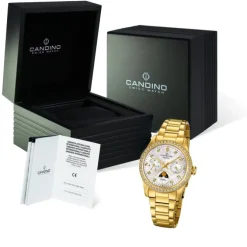 Candino Damen Armbanduhr Lady Elegance C4689/1 Quarz Edelstahl gold UC4689/1