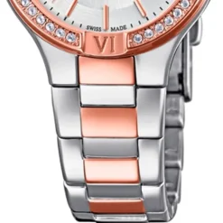 Candino Damen-Armbanduhr Edelstahl silber roségold C4628/1 Quarzuhr UC4628/1