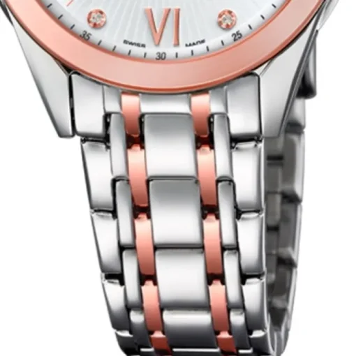 Candino Damen-Armbanduhr Edelstahl silber braun C4617/2 Quarz Klassisch UC4617/2