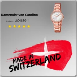 Candino Damen-Armbanduhr Edelstahl kupfer roségold C4630/1 Quarzuhr UC4630/1