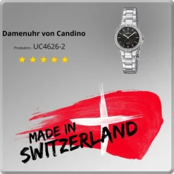 Candino Damen-Armbanduhr Edelstahl silber C4626/2 Quarzuhr UC4626/2