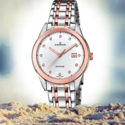 Candino Damen-Armbanduhr Edelstahl silber braun C4617/3 Quarz Klassisch UC4617/3