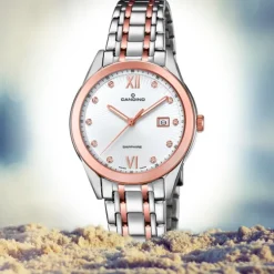 Candino Damen-Armbanduhr Edelstahl silber braun C4617/2 Quarz Klassisch UC4617/2