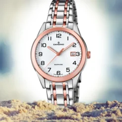 Candino Damen-Armbanduhr Edelstahl silber braun C4617/1 Quarz Klassisch UC4617/1