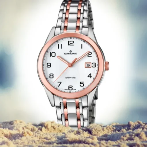 Candino Damen-Armbanduhr Edelstahl silber braun C4617/1 Quarz Klassisch UC4617/1