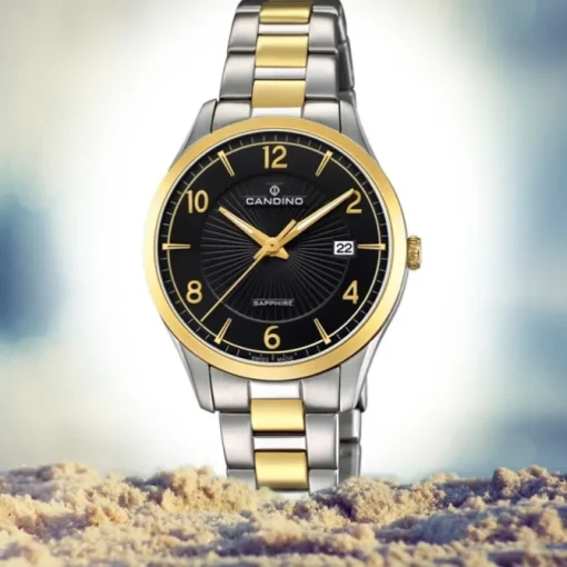 Candino Damen-Armbanduhr Edelstahl silber gold C4632/2 Quarz Klassisch UC4632/2