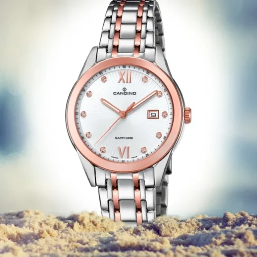 Candino Damen-Armbanduhr Edelstahl silber braun C4617/2 Quarz Klassisch UC4617/2
