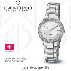 Candino Damen-Armbanduhr Edelstahl silber C4626/1 Quarzuhr UC4626/1