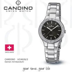 Candino Damen-Armbanduhr Edelstahl silber C4626/2 Quarzuhr UC4626/2