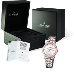 Candino Damen-Armbanduhr Edelstahl silber braun C4617/2 Quarz Klassisch UC4617/2