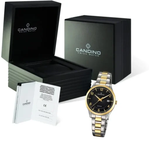 Candino Damen-Armbanduhr Edelstahl silber gold C4632/2 Quarz Klassisch UC4632/2