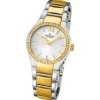 Candino Damen-Armbanduhr Timeless analog Quarz Edelstahl Gelbgold PVD UC4538/1