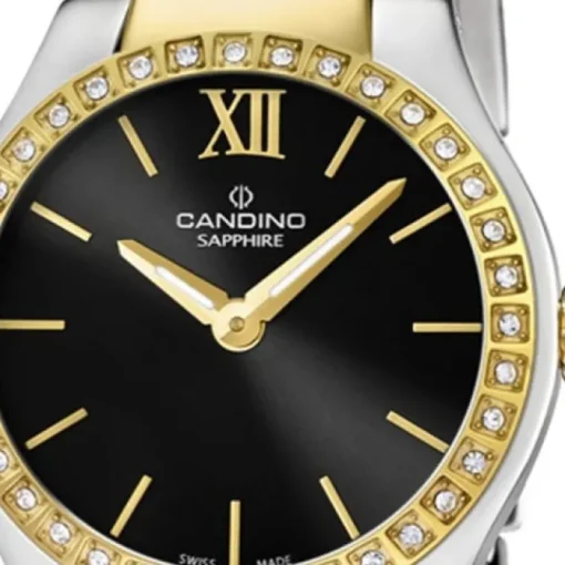 Candino Damen-Armbanduhr Timeless analog Quarz Edelstahl Gelbgold PVD UC4538/3