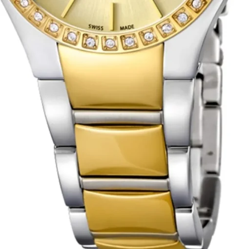 Candino Damen-Armbanduhr Timeless analog Quarz Edelstahl Gelbgold PVD UC4538/2