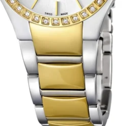 Candino Damen-Armbanduhr Timeless analog Quarz Edelstahl Gelbgold PVD UC4538/1