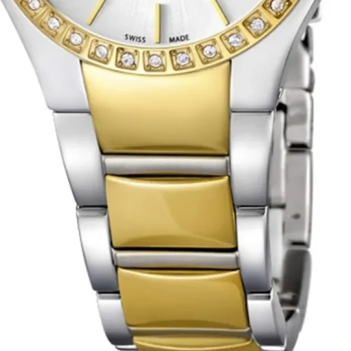 Candino Damen-Armbanduhr Timeless analog Quarz Edelstahl Gelbgold PVD UC4538/1