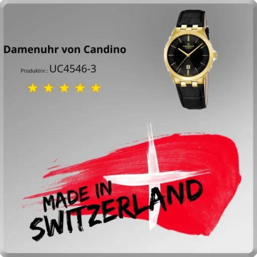 Candino Damen-Armbanduhr Timeless analog Quarz Leder UC4546/3
