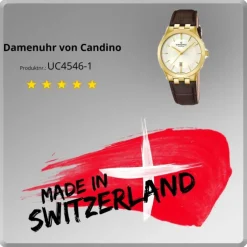 Candino Damen-Armbanduhr Timeless analog Quarz Leder UC4546/1