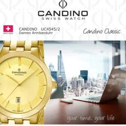 Candino Damen-Armbanduhr Timeless analog Quarz Edelstahl UC4545/2