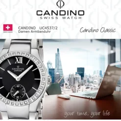 Candino Damen-Armbanduhr Timeless analog Quarz Edelstahl UC4537/2