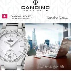 Candino Damen-Armbanduhr Timeless analog Quarz Edelstahl UC4537/1